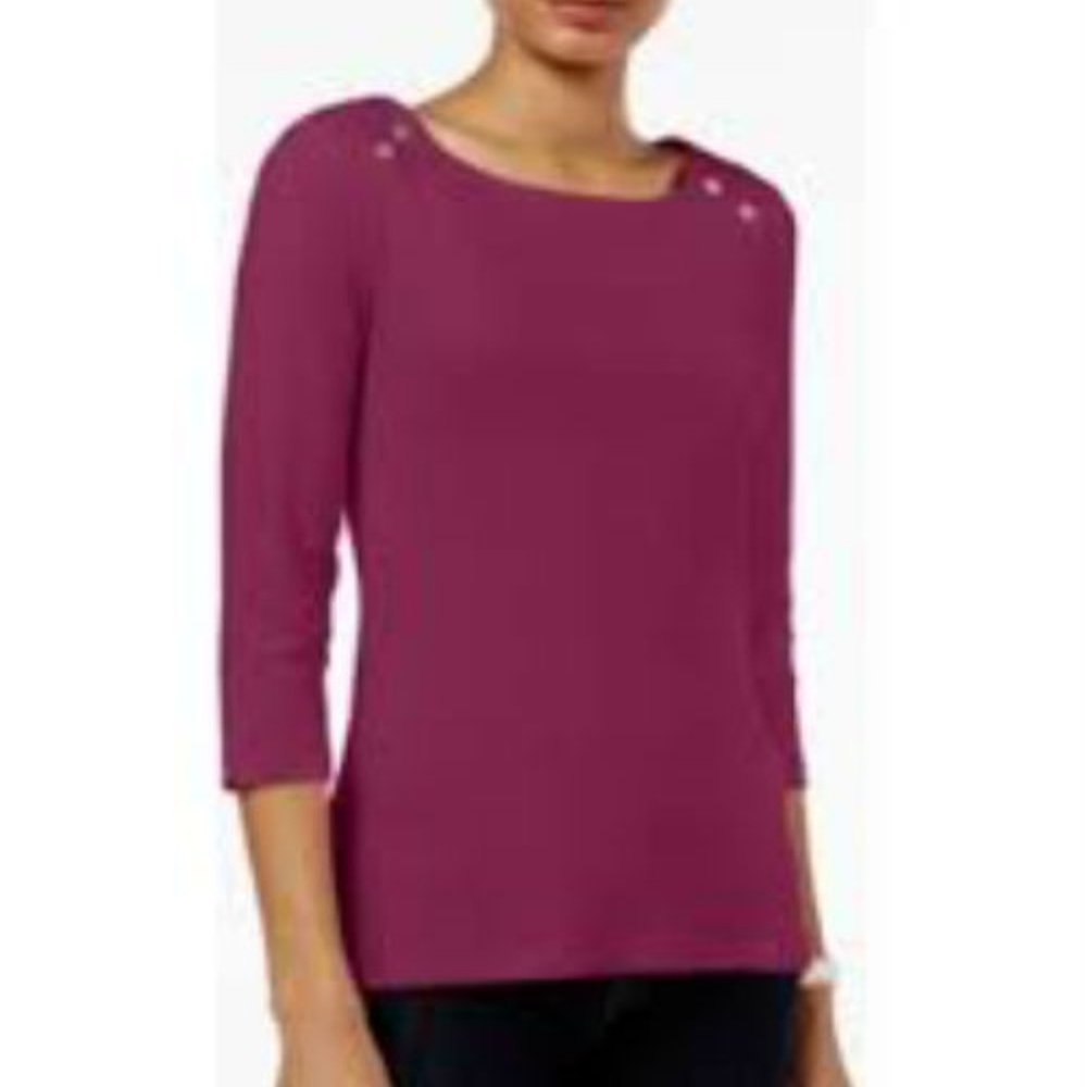 Tommy Hilfiger Ansley Boat Neck Top
